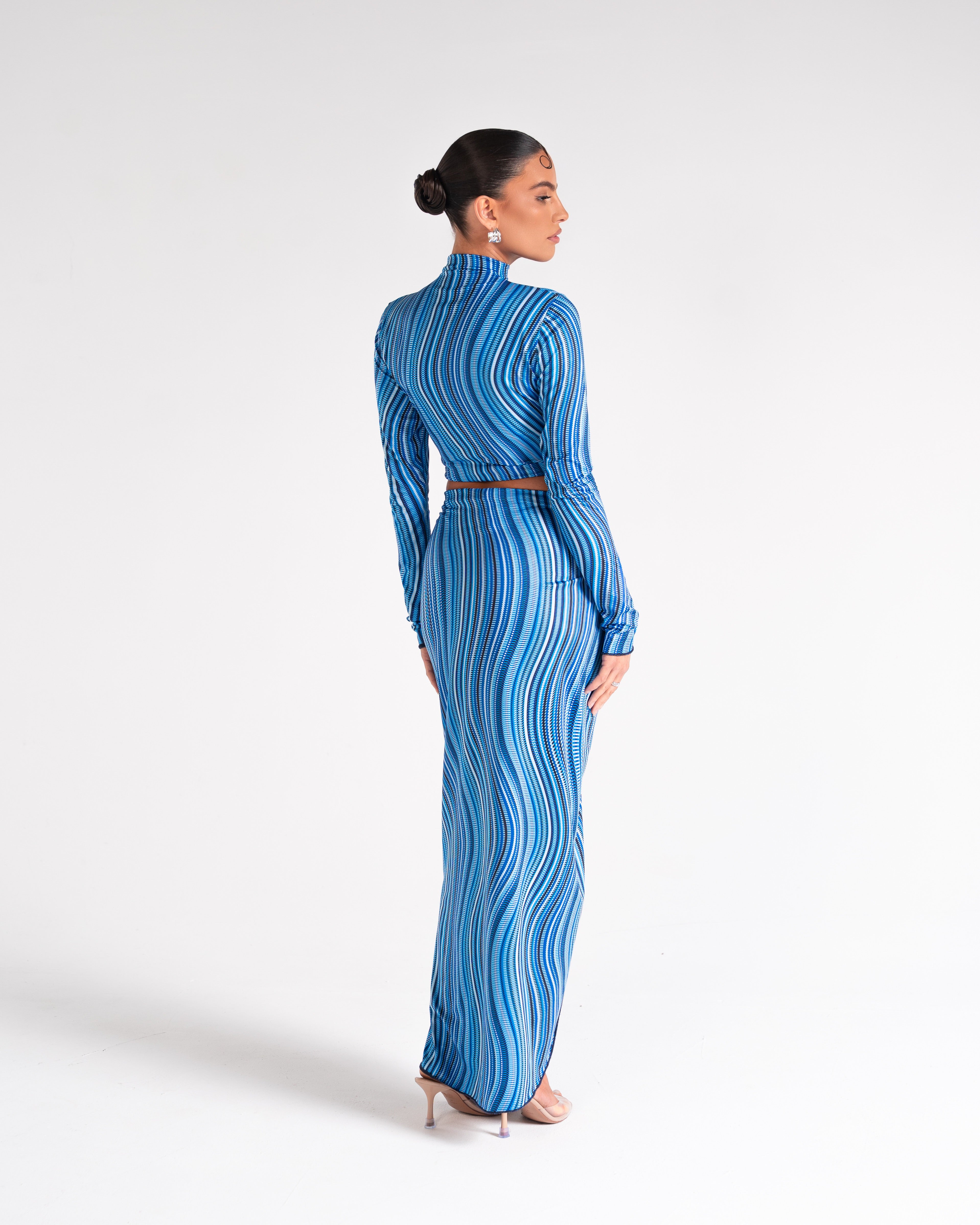 The Reversible Draped Maxi Skirt