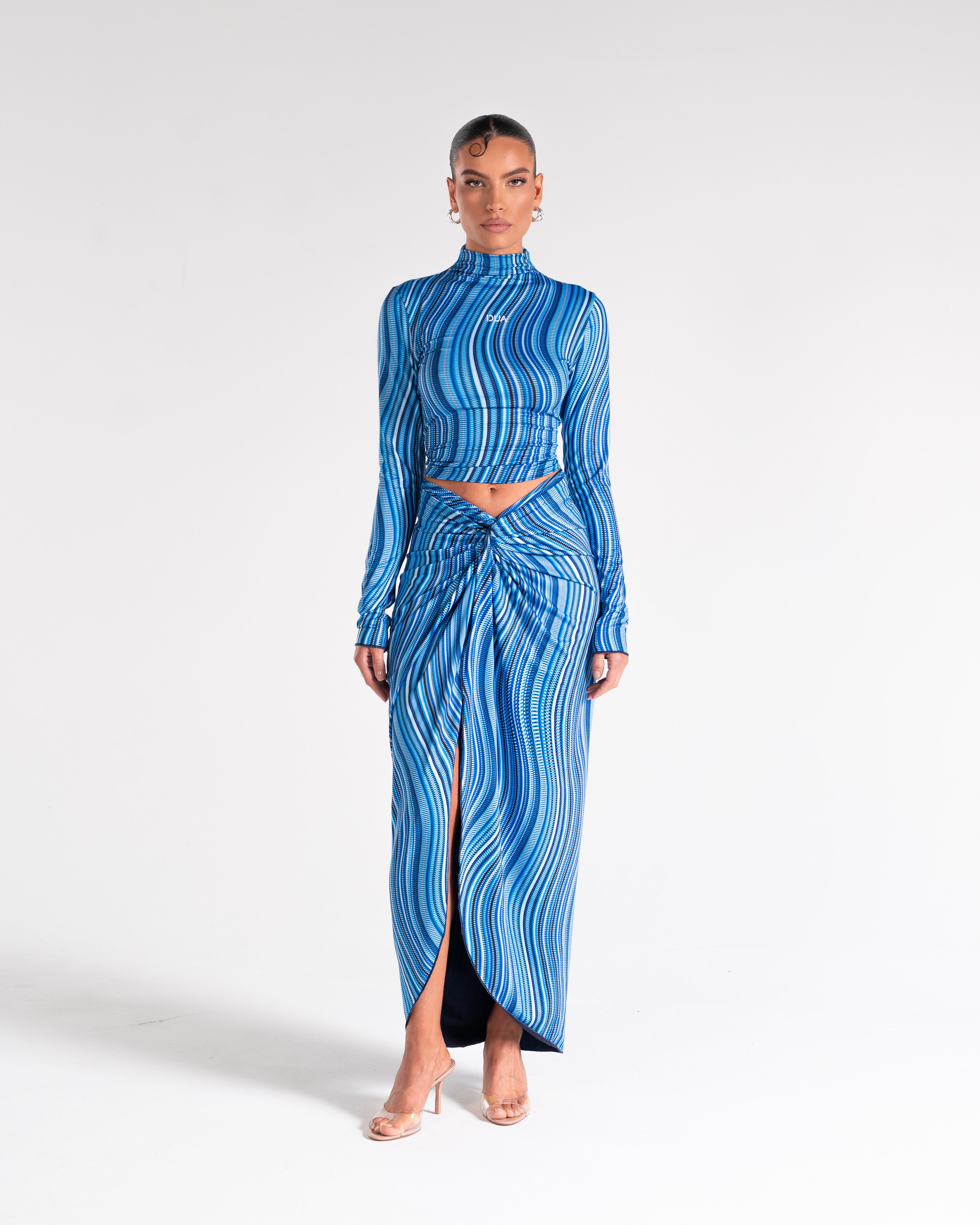 The Reversible Draped Maxi Skirt