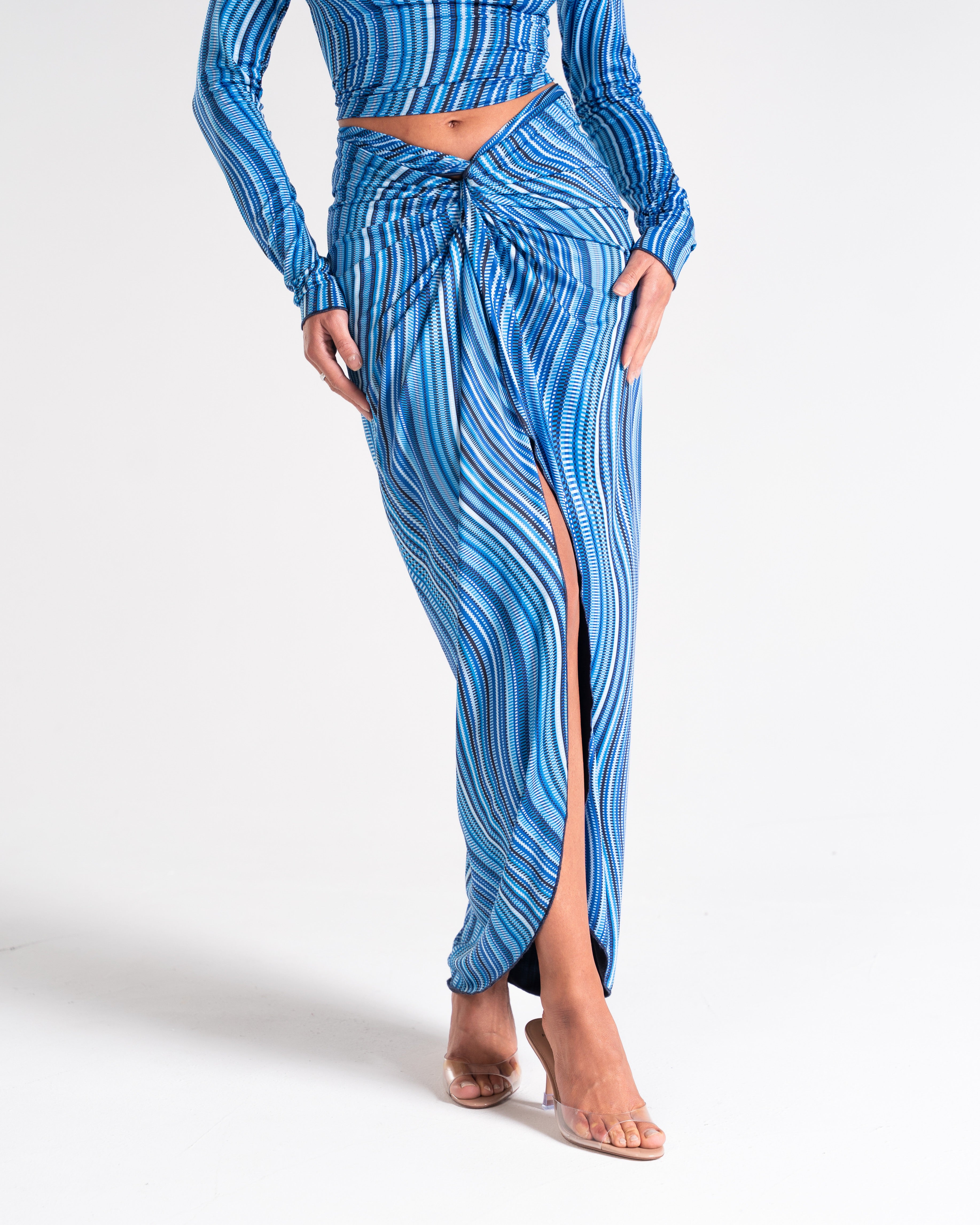The Reversible Draped Maxi Skirt